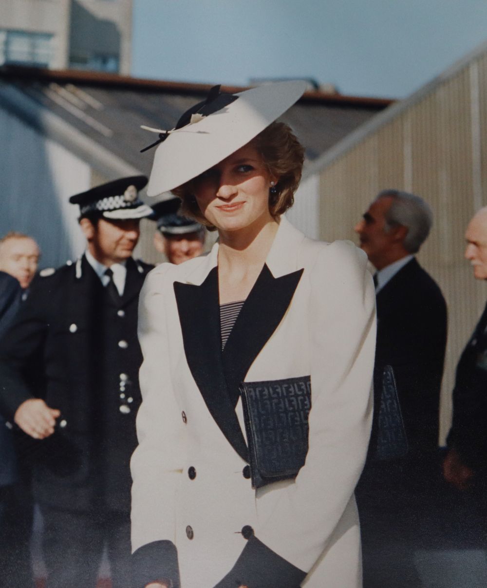 The Launch of HMS Cornwall by HRH Princess of Wales at Yarrow Shipbuilders Ltd, 14 October 1985 official visit photo album